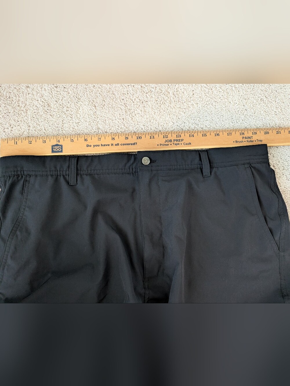 Men's Footjoy Performance Lightweight Golf Shorts Size 40 Black Flat Front - Picture 11 of 13